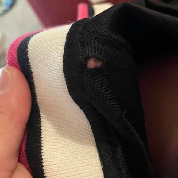 Victorias Secret Sport Black Satin Zip Up Track Jacket Varsity Vintage Size L - Picture 4 of 9